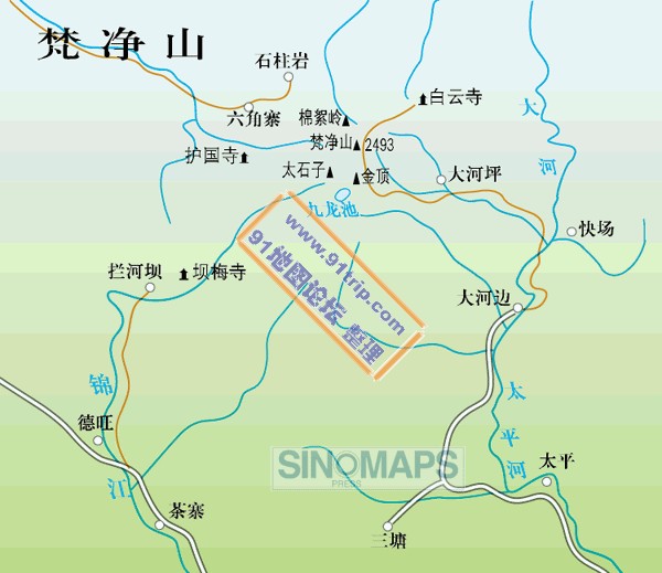fanjingshan-map